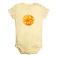 thumbnail image 1 of Nature Sun Pattern Rompers For Babies, Newborn Baby Unisex Bodysuits, Infant Jumpsuits, Toddler 0-24 Months Kids One-Piece Oufits (Yellow, 0-6 Months), 1 of 4