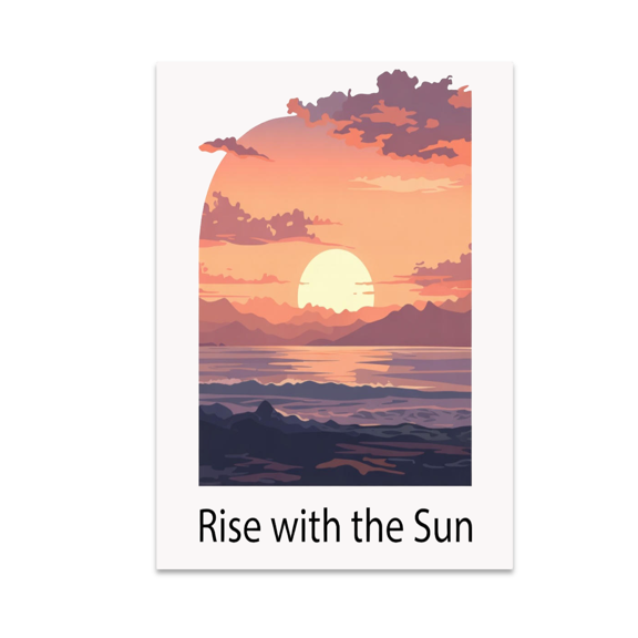 Nature Sunrise Poster Art - Home Decor Enthusiast - 13x19 Poster Print