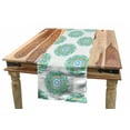 thumbnail image 1 of Nature Table Runner, Foxes in the Forest in Round Mandala Style Patterns Kids Playroom Summer Theme, Dining Room Kitchen Rectangular Runner, 3 Sizes, by Ambesonne, 1 of 2