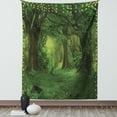 thumbnail image 1 of Nature Tapestry, Deep Tropical Jungle Trees Foliage in the Woodland Asian Himalayas Meditation Landscape, Wall Hanging for Bedroom Living Room Dorm Decor, 40W X 60L Inches, Green, by Ambesonne, 1 of 5