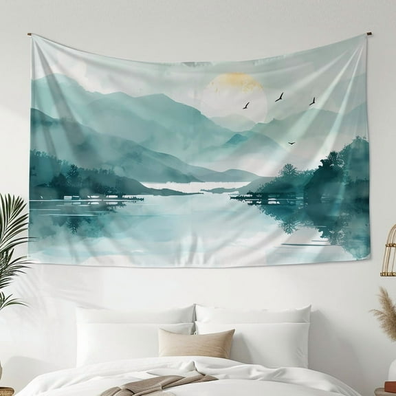 Nature Tapestry Tree Tapestry Mountain Tapestry Water Tapestry Forest Tapestry Tapestries Wall Hanging for Bedroom Living Room Dorm Decor