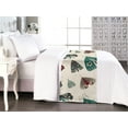 thumbnail image 1 of Nature Themed Bed Runner, Boho Tribal Traditional Butterfly Pattern in Floral Bohemian Print, Decorative Accent Bedding Scarf for Hotels Homes & Guest Rooms, Queen, Teal Dark Pink Cream, by Ambesonne, 1 of 1