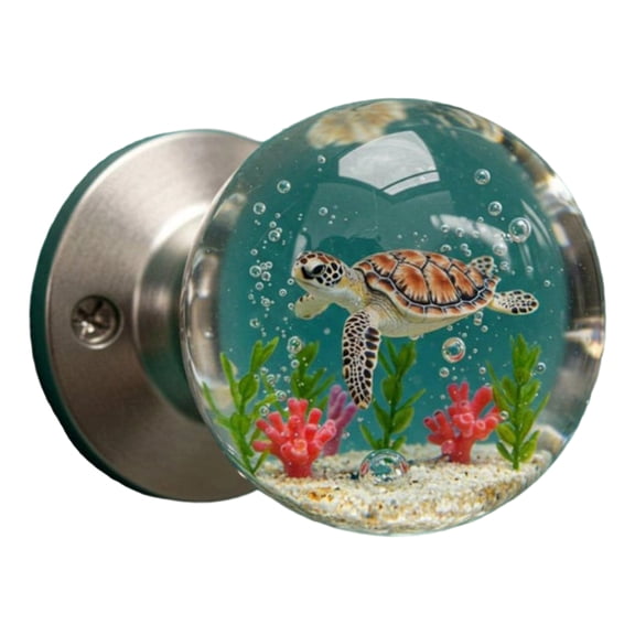 Nature Themed Flower Door Knob Retro Styles Round Bedroom Decoration Handcraft Artistics Door Handle Home Renovations