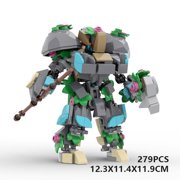 Nature Themed Mecha Robot Building Block Model, Exoskeleton Mechanical Building Set for Display