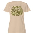 thumbnail image 1 of Nature Therapy Floral Art Women's Natural T-shirt, 1 of 3