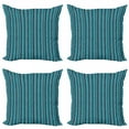 thumbnail image 1 of Ambesonne Nature Throw Pillow Cover 4 Pack, Irregular Spots and Trunks, 18", Sea Blue Dark Blue Grey, 1 of 2