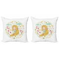 thumbnail image 1 of Ambesonne Nature Throw Pillow Cover 2 Pack, Cheerful Spring, 16", Multicolor, 1 of 2
