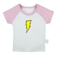 thumbnail image 1 of Nature Thunder Pattern T shirt For Baby, Newborn Babies T-shirts, Infant Tops, 0-24M Kids Graphic Tees Clothing (Short Pink Raglan T-shirt, 6-12 Months), 1 of 4