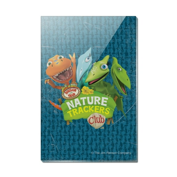 Nature Trackers Club Dinosaur Train Rectangle Acrylic Fridge Refrigerator Magnet