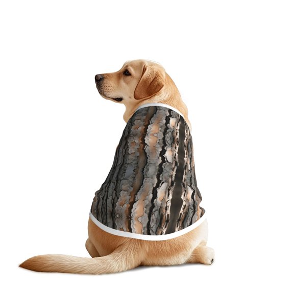 Nature Tree Old Pine Bark Wood Dog T Shirts Vest for Dogs Fit - Spring, Summer, Fall Wear for Large Breed 5X-Large