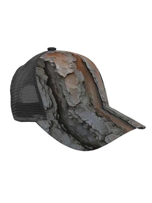 Nature Tree Old Pine Bark Wood Trucker Hat for Women Men Beach Snapback Baseball Cap
