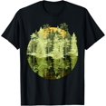 Nature Trees Reflection Outdoor Wildlife Forest T-Shirt - Walmart.com