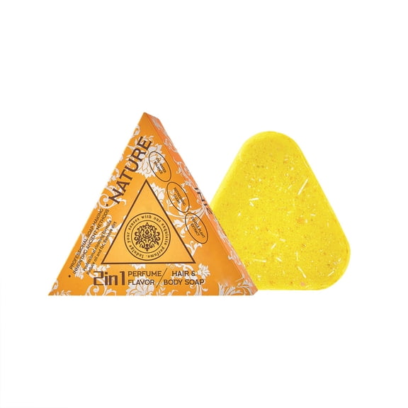 Nature Triangle Usman Grass Shampoo Bar, Nature Seven Green Soap for Hair Care & Growth for Women and Mens, Gentle Cleansing & Nourishing Care, Natural Plant-Based Solid Soap