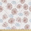thumbnail image 1 of Ambesonne Nature Fabric by the Yard Upholstery, Rustic Floral Botanical Art, 2 Yards, Pale Rust White and Blue, 1 of 5