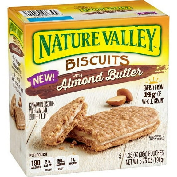 Nature Valley Almond Butter Biscuits (Pack of 18)