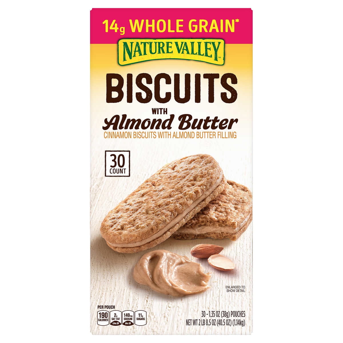 Nature Valley Biscuit Sandwich Almond Butter & Peanut Butter ( 30 Ct )