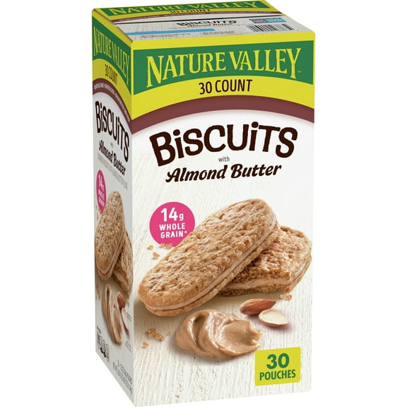 Nature Valley Biscuit Sandwiches, Cinnamon Almond Butter, 30 ct, 40.5 OZ