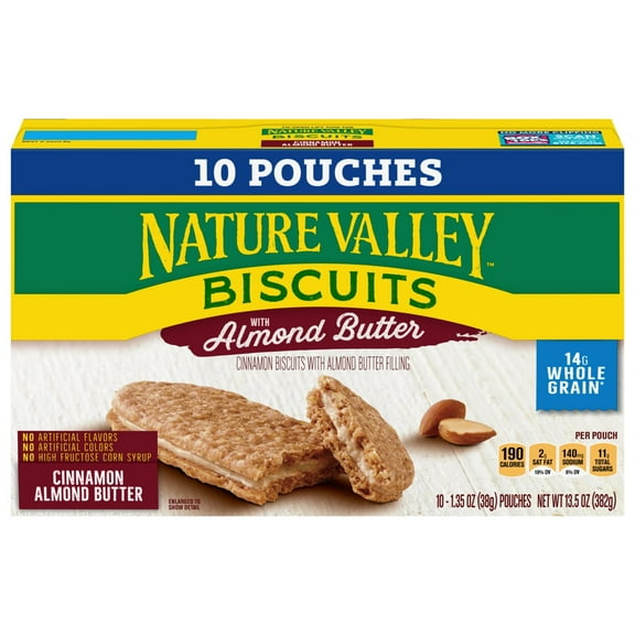 Nature Valley Biscuits with Cinnamon Almond Butter Value Pack - 10 ct (Packaging May Vary)