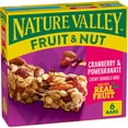 thumbnail image 1 of Nature Valley Chewy Fruit & Nut Granola Bars, Cranberry Pomegranate, 6 Bars, 6.7 OZ, 1 of 15