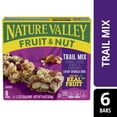 Nature Valley Chewy Fruit and Nut Granola Bars, Trail Mix, 6 Bars, 7.4 OZ pack of 4