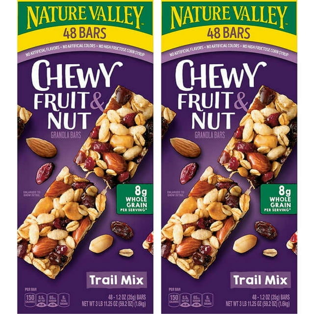 Nature Valley Chewy Granola Mmf7 Bars Trail Mix Fruit And Nut 48 Ct