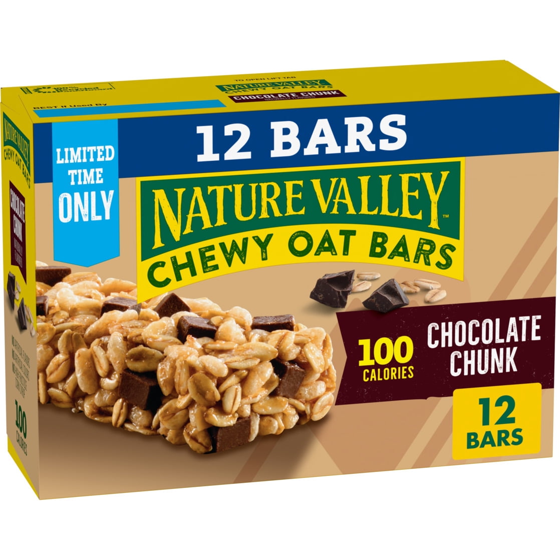 Nature Valley Chocolate Chunk Chewy Oat Bar 12 Count, 10.68 OZ