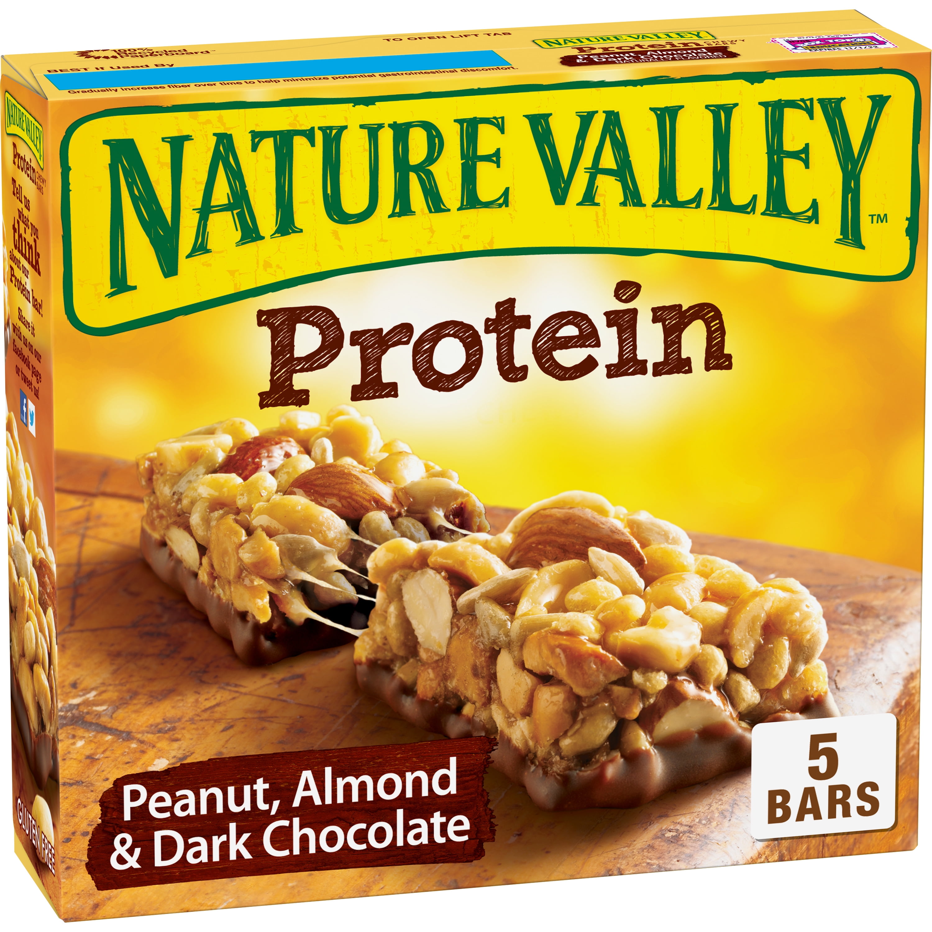 Nature Valley Protein Peanut & Chocolate Cereal Bars 4 x 40G