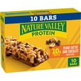 thumbnail image 1 of Nature Valley Chewy Protein Granola Bars, Peanut Butter Dark Chocolate, 10 Bars, 14.2 OZ, 1 of 15