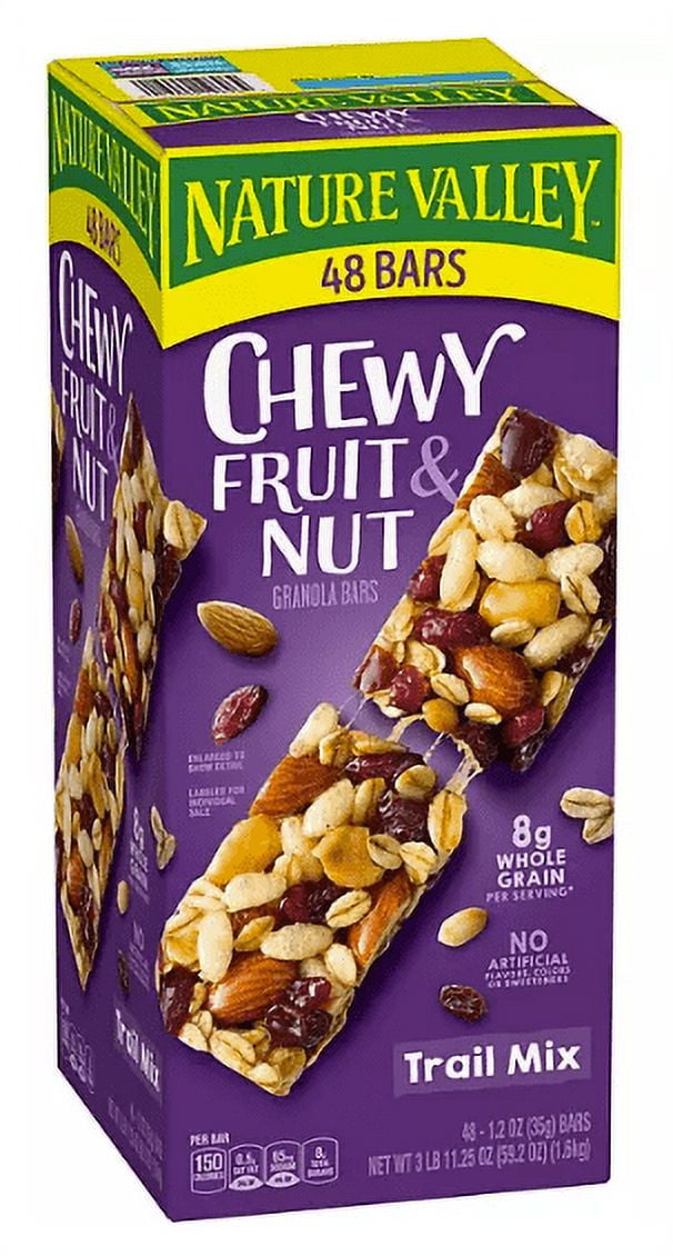 Nature Valley Chewy Fruit and Nut Granola Bars, Trail Mix