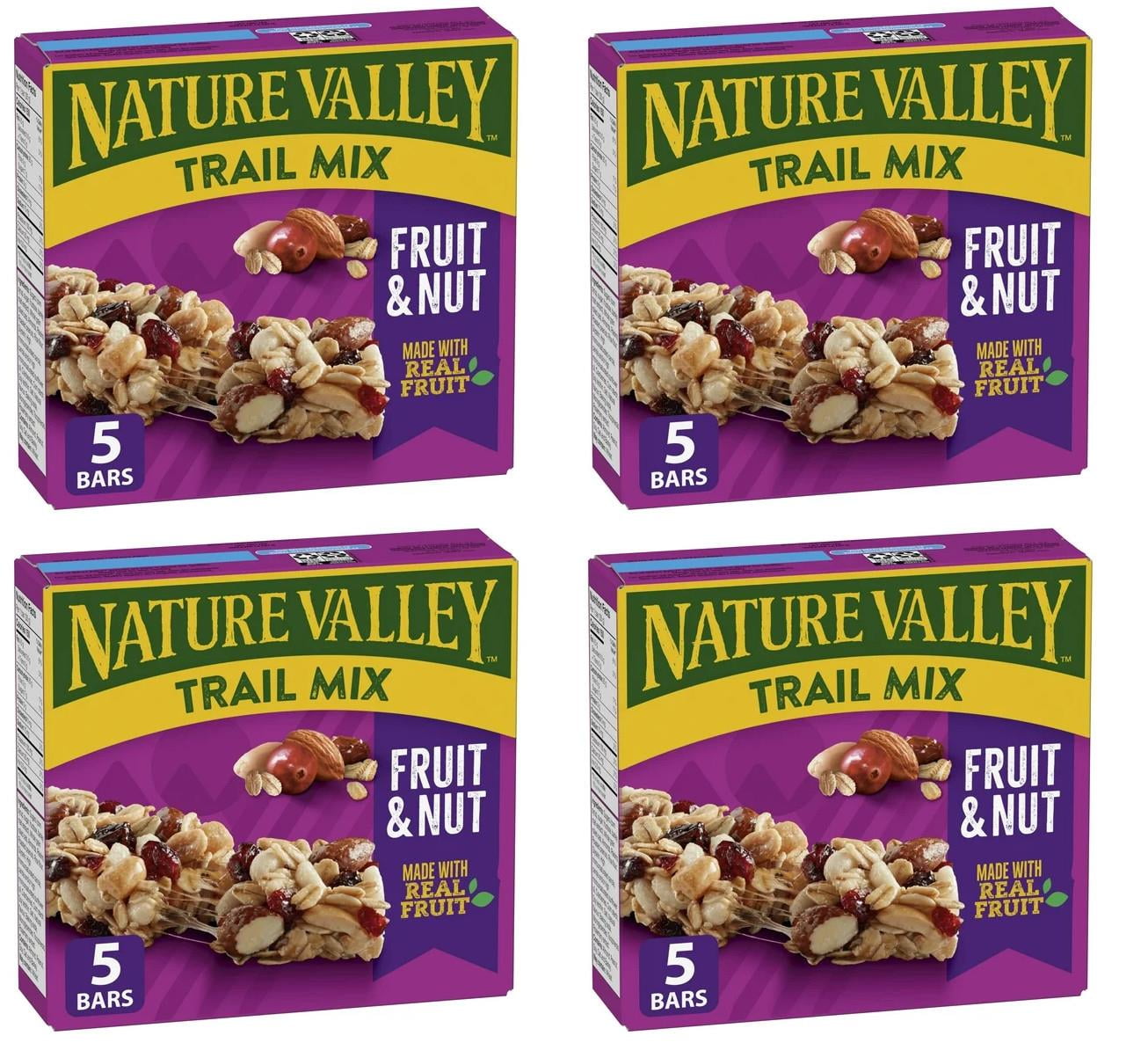 Nature Valley Chewy Trail Mix Fruit and Nut Granola Bars, 5  x 35g, 175g (4 Pack)