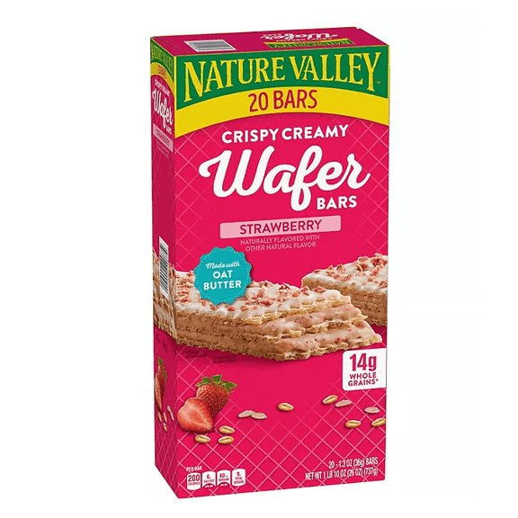 Nature Valley Crispy Creamy Strawberry Wafer Bars, 20 ct.