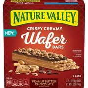 Nature Valley Crispy Creamy Wafer Bars Peanut Butter Chocolate, 5 ct