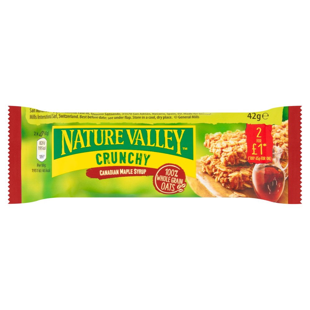 Nature Valley Crunchy Canadian Maple Syrup 42g  (pack of 18)