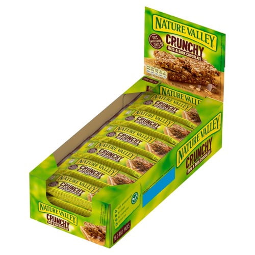 Nature Valley Crunchy Dark Chocolate & Oats Cereal Bars 18 x 42g, British Import (Pack of 3)