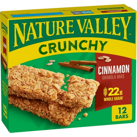 Nature Valley Crunchy Granola Bars, Cinnamon, 12 Bars, 8.94 OZ (6 Pouches)