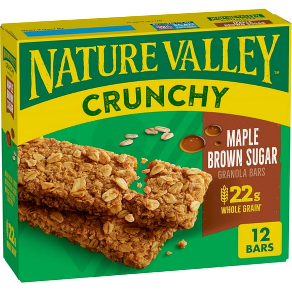 Nature Valley Crunchy Granola Bars, Maple Brown Sugar, 12 Bars, 8.9 OZ (6 Pouches)