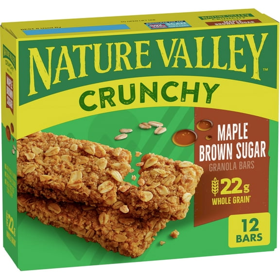 Nature Valley Crunchy Granola Bars, Maple Brown Sugar, 12 Bars, 8.9 OZ (6 Pouches)