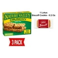 thumbnail image 1 of Nature Valley Crunchy Granola Bars, Oats N Honey, 12 Bars, 8.94 Oz (6 Pouches) - Pack Of 3 & Lotus Biscoff Cookie - 0.2 Oz - 1 ct, 1 of 5