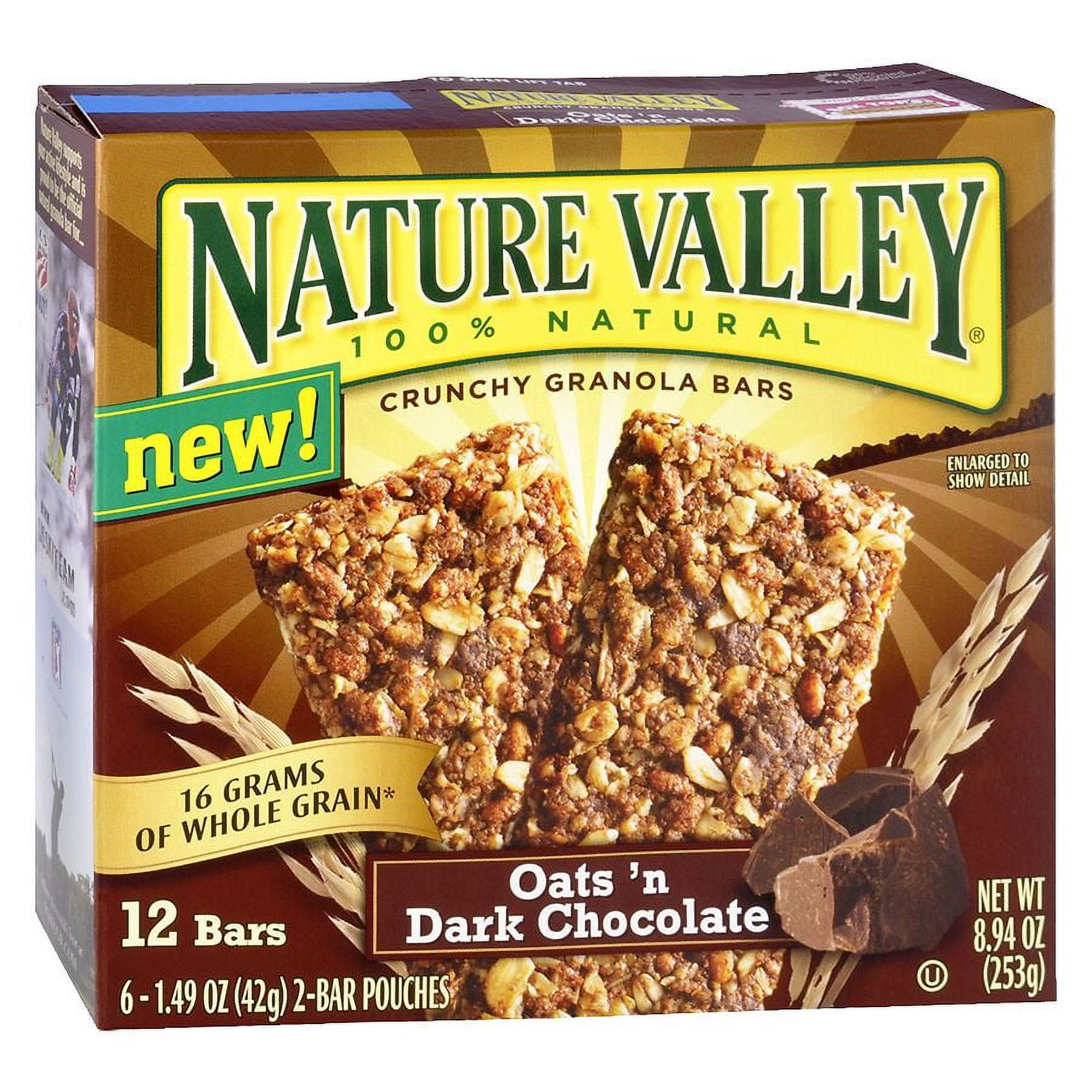 Nature Valley Crunchy Granola Bars Oats 'n Dark Chocolate 1.49 oz x 6 pack Pack of 2