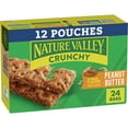 thumbnail image 1 of Nature Valley Crunchy Granola Bars, Peanut Butter, 24 Bars, 17.88 OZ (12 Pouches), 1 of 9