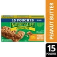 thumbnail image 1 of Nature Valley Crunchy Granola Bars, Peanut Butter, 30 Count, 22.35 oz (15 Pouches), 1 of 11