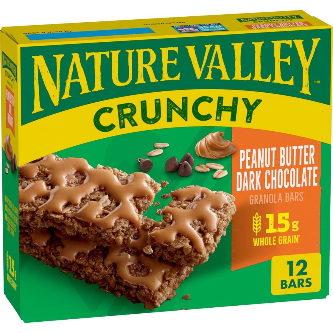 Nature Valley Crunchy Granola Bars, Peanut Butter Dark Chocolate, 12 Bars, 8.94 OZ