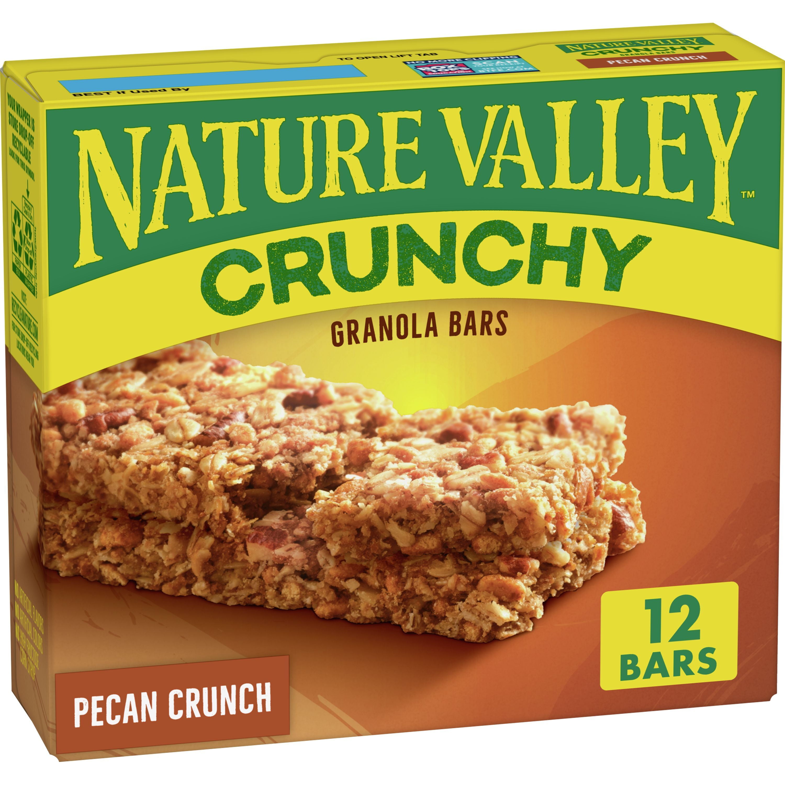 Nature Valley Crunchy Granola Bars, Pecan Crunch, 1.49 oz, 6 ct, 12 bars