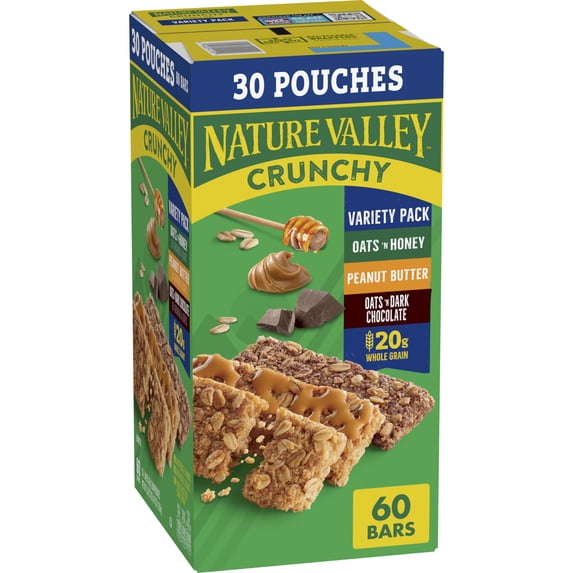 Nature Valley Crunchy Granola Bars, Value Pack, 60 Bars