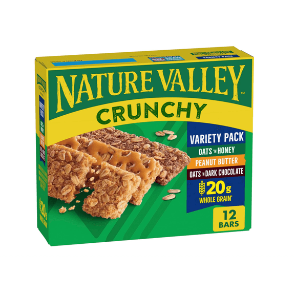 Nature Valley Crunchy Granola Bars, Variety Pack, 12 Ct, 8.94 oz (6 Pouches)