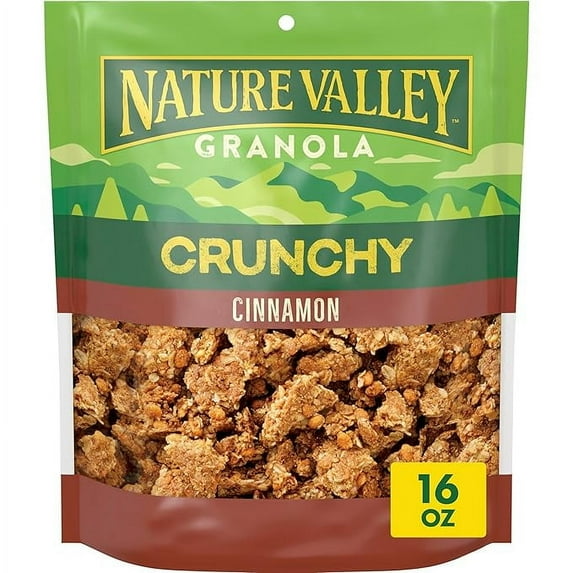 Nature Valley Crunchy Granola, Cinnamon, Resealable Bag, 16 Oz