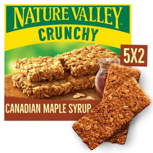 Nature Valley Crunchy Maple Syrup Cereal Bars 5 x 42g, British Import (Pack of 3)