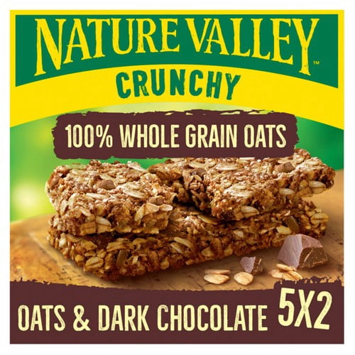 Nature Valley Crunchy Oats & Dark Chocolate Cereal Bars 5 x 42g, British Import (Pack of 3)