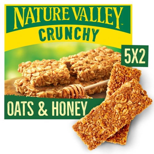 Nature Valley Crunchy Oats & Honey Cereal Bars 5 x 42g, British Import (Pack of 3)