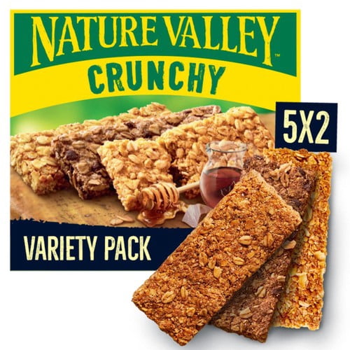 Nature Valley Crunchy Variety Pack Cereal Bars 5 x 42g, British Import (Pack of 3)